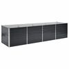 vidaXL Strat &icirc;nălțat de grădină antracit 320x80x77 cm oțel galvanizat