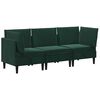 vidaXL Set de mobilier pentru living 3 buc. Verde &icirc;nchis Catifea