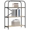 vidaXL Raft pentru cărți Stejar Sonoma 80 x 30 x 109 cm Lemn compozit