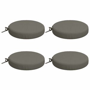vidaXL Perne de Șezut SOEST 4 buc. 100% Polyester Gri &Oslash; 35 x 7 cm