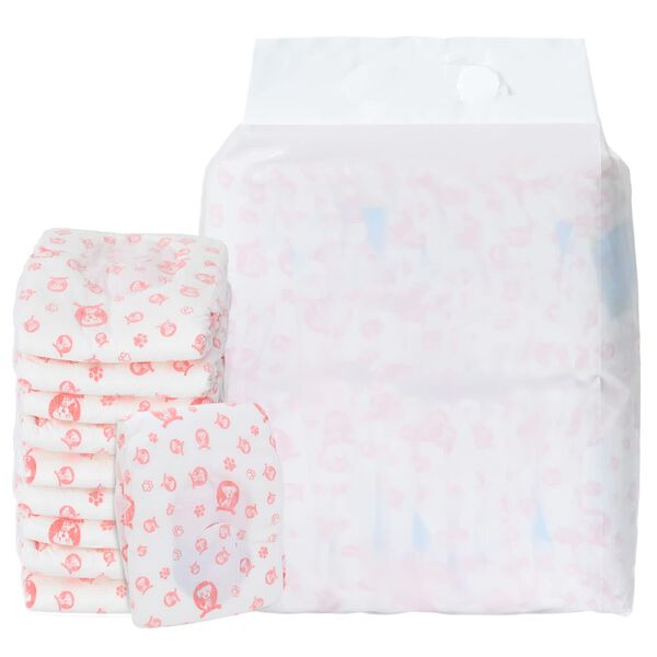 vidaXL Pantaloni absorbanti de unică folosință pentru c&acirc;ini femele 50 pcs