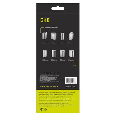 EKO Set saci de gunoi "E", alb, 25-35 L, 24x12 buc.