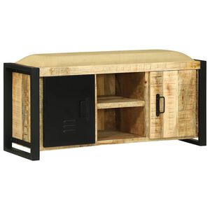vidaXL Bancă de Cabinet Maro 100 x 35 x 50 cm Lemn masiv de mango