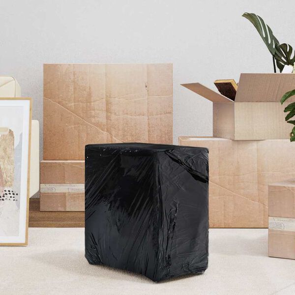 vidaXL Film extensibil 6 buc Negru 30 &mu;m 50 cm x 150 m