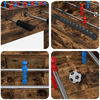 vidaXL Masă de Foosball Stejar fumuriu 125 x 60,5 x 80 cm