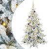 vidaXL Brad de Crăciun artificial cu ramuri articulare Alb 180 cm