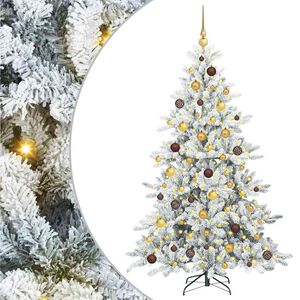 vidaXL Brad de Crăciun artificial cu ramuri articulare Alb 180 cm