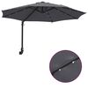 vidaXL Parasol de Grădină Manual Antracit 248 x 248 x 148 cm