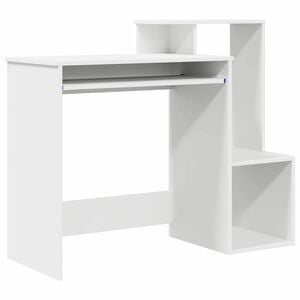 vidaXL Birou Alb 106 x 41 x 88.5 cm Lemn prelucrat