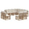 vidaXL Set de canapele de exterior natural Poliester