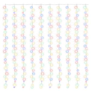 vidaXL Instalație lumini tip perdea 300 LED multicolor 3x3 m 8 funcții