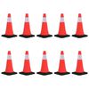 vidaXL Conuri de trafic reflectorizante cu baze grele, 10 buc., 50 cm