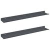 vidaXL Raft suspendat Pe perete 2 pcs Antracit 60 x 8,5 x 2,5 cm Oțel