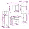 vidaXL Set de mobilier pentru baie 4 pcs Stejar Sonoma Lemn compozit