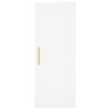 vidaXL Dulap montat pe perete, alb, 34,5x34x90 cm