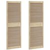 vidaXL Ușă de Dulap cu ușă 2 pcs natural 170 x 2,1 x 59,5 cm