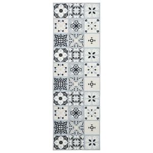 vidaXL Covor Runner ORIZ 1150 gsm Gri și negru