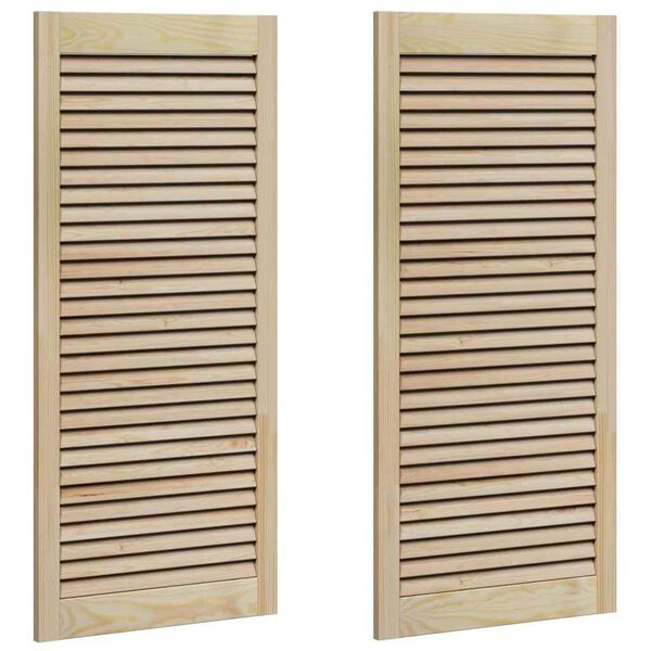 vidaXL Ușă de Dulap cu ușă 2 pcs natural 49,5 x 2,1 x 110 cm