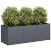 vidaXL Jardinieră antracit 120x40x40 cm oțel laminat la rece