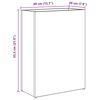 vidaXL Suport pentru umbrele Stejar Sonoma 40 x 20 x 55,5 cm