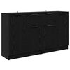 vidaXL Bufeturi 2 pcs Stejar Negru 60 x 30 x 70 cm Lemn compozit