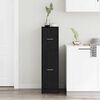 vidaXL Cabinet de Apotecă Stejar negru 30 x 41 x 118 cm Lemn compozit