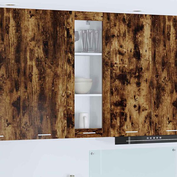 vidaXL Dulap suspendat Stejar fumuriu 40 x 31 x 100 cm Lemn compozit