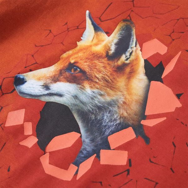 Tricou de copii cu mâneci lungi ruginiu deschis, 92