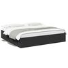 vidaXL Cadru de pat, negru, 200x200 cm, lemn prelucrat