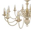 vidaXL Candelabru, alb vintage, 12 becuri E14