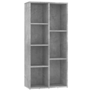 vidaXL Bibliotecă, gri beton, 50 x 25 x 106 cm, lemn prelucrat