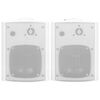 vidaXL Boxe stereo de perete, 2 buc., alb, 100 W, interior/exterior
