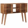 vidaXL Masă de final hand made Cafea Teak 100 x 30 x 75 cm
