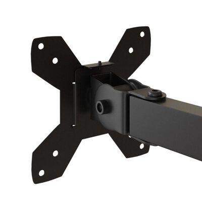 vidaXL Suport de perete pentru monitor VESA 75/100 mm, negru, oțel