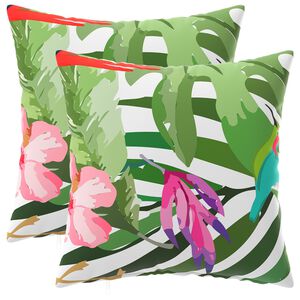 vidaXL Husă pentru pernă 2 pcs HEERLEN Negru 30 x 30 cm Poliester