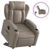 vidaXL Fotoliu rabatabil electric cu ridicare, cappuccino