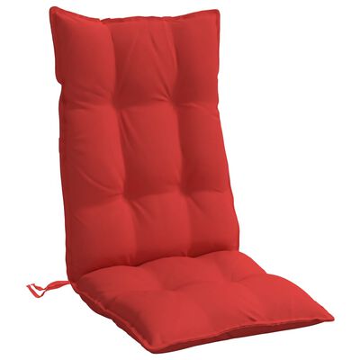 vidaXL Perne scaun cu spătar înalt 2 buc, roșu, țesătură Oxford