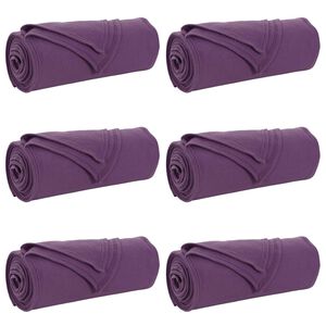 vidaXL Pături de aruncat 6 buc. Violet 170 x 130 cm 1.86 kg Molton