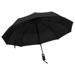 vidaXL Umbrelă pliabilă automată, negru, 104 cm
