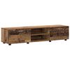 vidaXL Set comodă TV cu sertar cu raft FLORIN Lemn vechi Lemn compozit