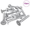 vidaXL Șuruburi confirmat 12 pcs Argintiu &Oslash;5 x 40 mm Metal