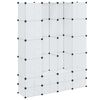 vidaXL Dulap modular cu 18 compartimente alb 37 x 146 x 180,5 cm