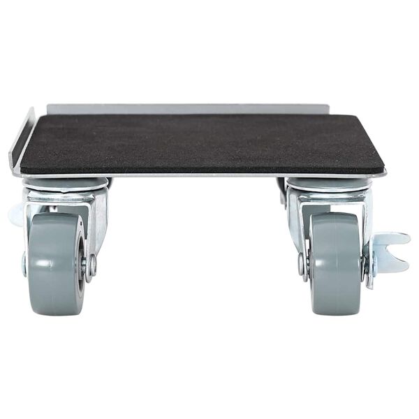 vidaXL Role pentru mobilă, 4 buc., cu dispozitiv de ridicare, 13,5x13,5x6 cm, oțel, 1300 kg