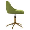 vidaXL Scaun de bucătărie pivotant, verde deschis, catifea