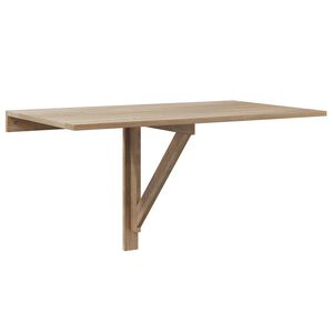 vidaXL Masă de perete pliabilă, culoare stejar, 100 x 60 cm