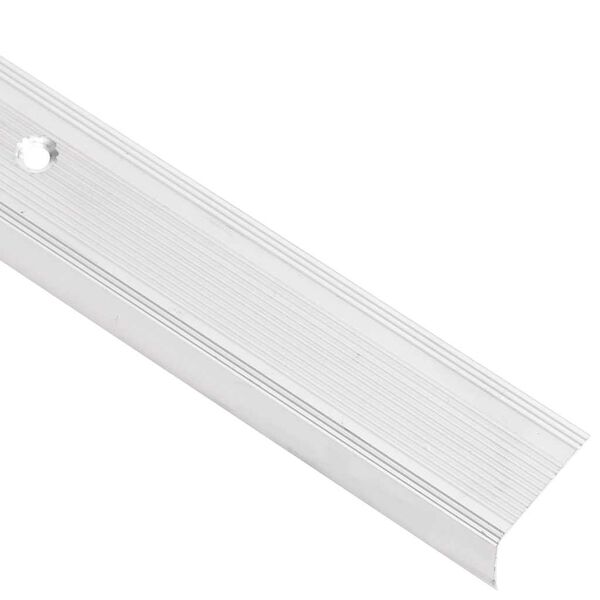 vidaXL Profile trepte &icirc;n formă de L, 15 buc, argintiu, 90 cm, aluminiu