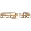 vidaXL Set de canapele de exterior 6 pcs Alb