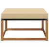 vidaXL Hocker de Exterior Lemn Solid de Acacia natural