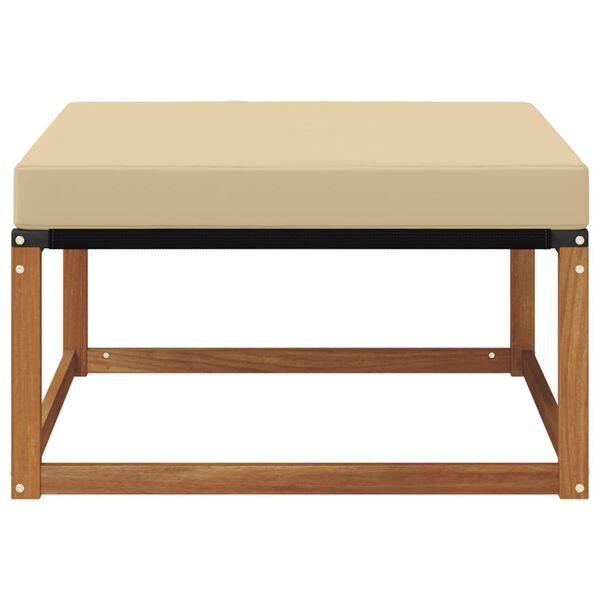 vidaXL Hocker de Exterior Lemn Solid de Acacia natural