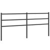 vidaXL Tăblie de pat de schimb metalică, negru, 180 cm
